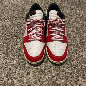 Nike Red White and Blue Low Dunks Men's Sneakers